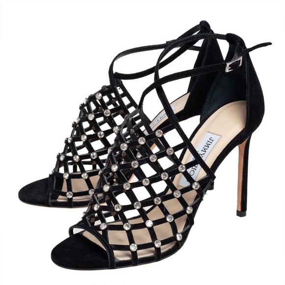 Jimmy Choo crystal embellished Donnie sz 40 - Picture 1 of 16